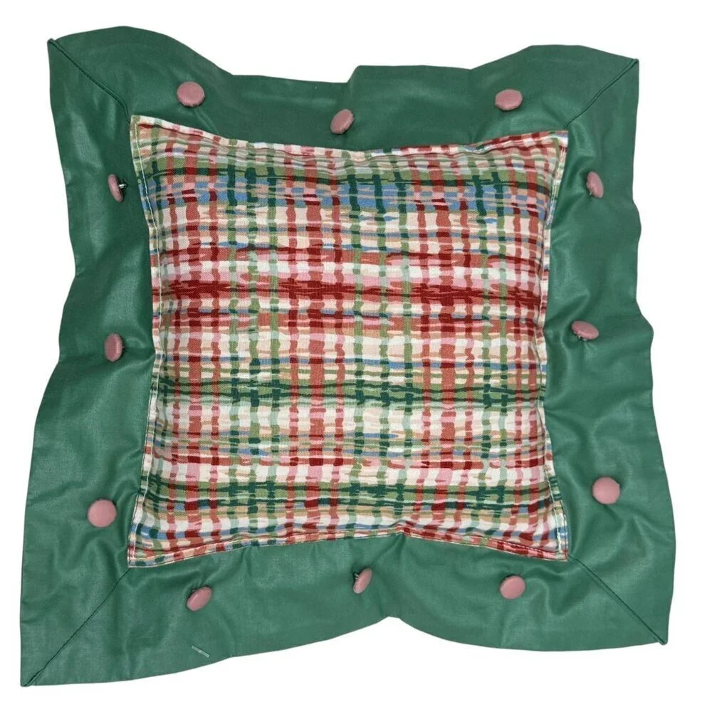 Cottage Floral Small Accent Pillow 13.5